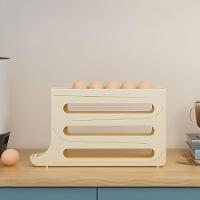 Porta Ovos Com Suporte Deslizante Organizador Para Geladeira Gaveta - 5