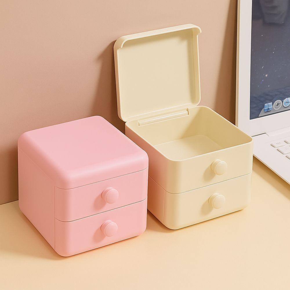 Caixa Organizador De Maquiagem E Acessórios Com Tampa à Prova De Poeira - 4