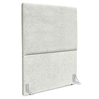 Cabeceira Solteiro 90 Cm Com Frame Luna Boucle Cinza Claro Artte Cinza Claro