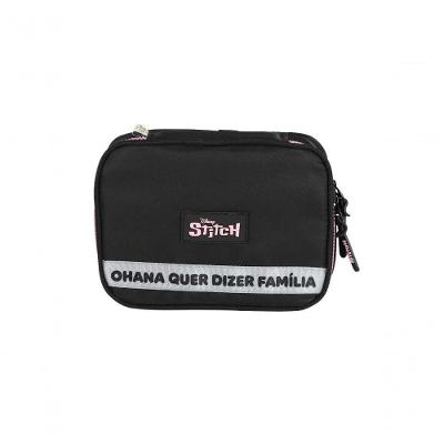 Estojo Stitch Preto - Unico Preto