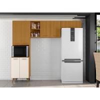 Cozinha Compacta 7 Portas Olinda Freijó Ripado E Off White - 3