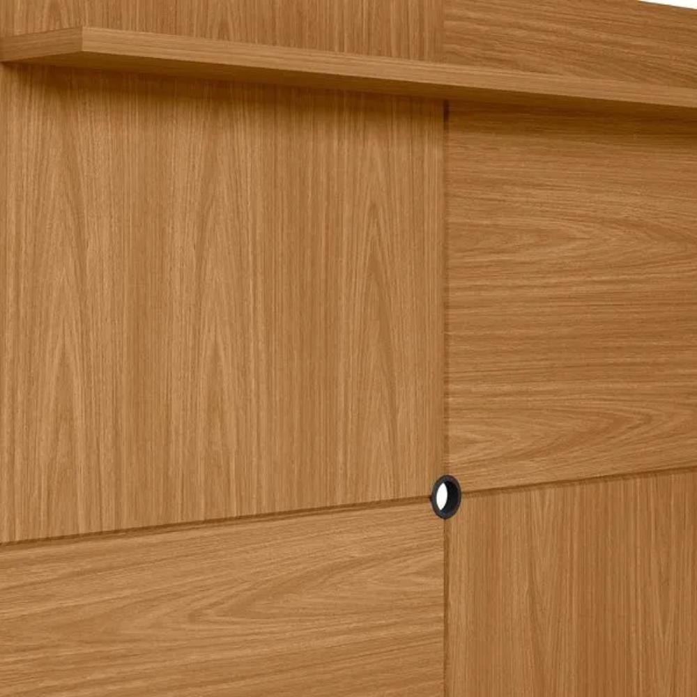 Estante Home Para Tv Até 60 Polegadas 1 Porta Viena Nature E Off White 150cm - 5