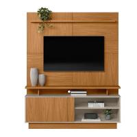 Estante Home Para Tv Até 60 Polegadas 1 Porta Viena Nature E Off White 150cm - 1