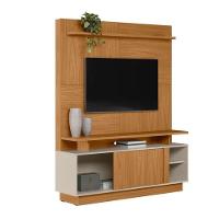 Estante Home Para Tv Até 60 Polegadas 1 Porta Viena Nature E Off White 150cm - 2