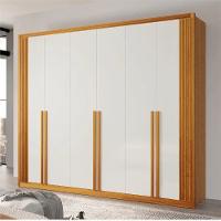 Guarda Roupa Casal 6 Portas 6 Gavetas Exclusive Naturale E Off White - 2