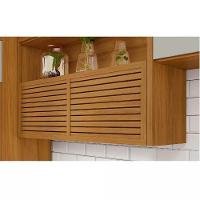 Armário Aéreo 2 Portas Princesa Freijó E Off White 200cm - 3