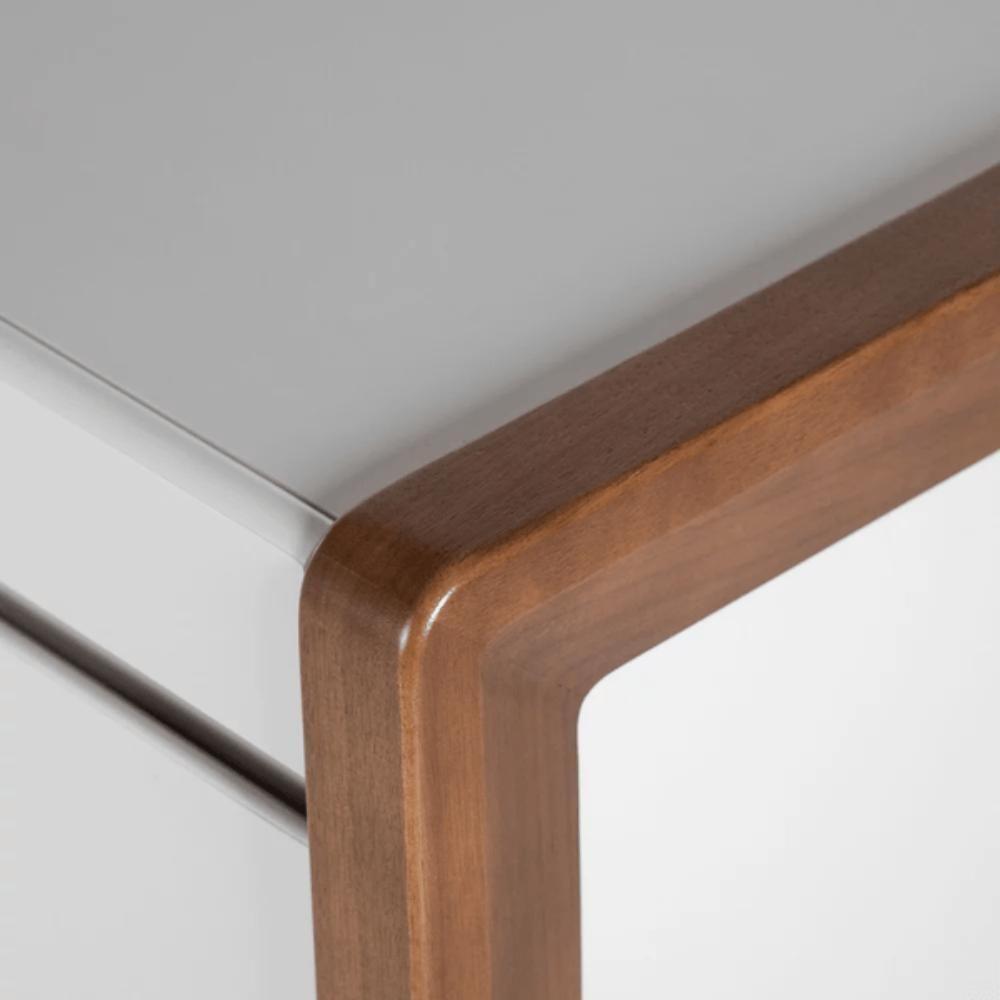 Rack Para Tv Até 75 Polegadas 2 Portas 1 Gaveta Bristol Off White E Freijó 225cm - 4