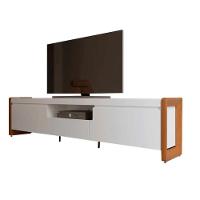 Rack Para Tv Até 75 Polegadas 2 Portas 1 Gaveta Bristol Off White E Freijó 225cm - 2