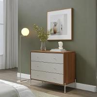 Cômoda 3 Gavetas Jasper Off White E Canella 94cm - 2