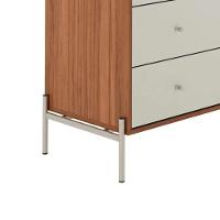 Cômoda 3 Gavetas Jasper Off White E Canella 94cm - 6