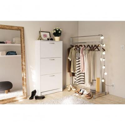 Sapateira 3 Portas Suporta Até 18 Pares Fortaleza Benfácil Branco