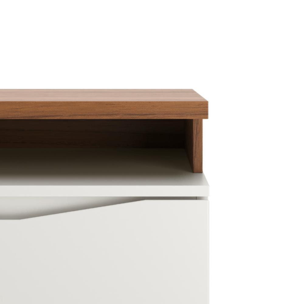 Rack Para Tv Até 75 Polegadas 3 Portas Flynt St Off White E Canella 220cm - 6