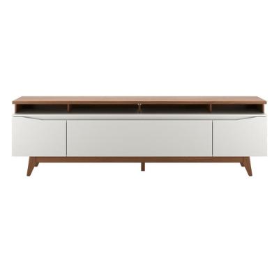 Rack Para Tv Até 75 Polegadas 3 Portas Flynt St Off White E Canella 220cm