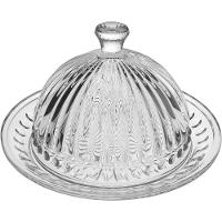 Queijeira 13X20X20Cm Vidro Transp Com Tampa - 1