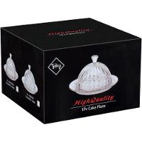 Queijeira 13X20X20Cm Vidro Transp Com Tampa - 3