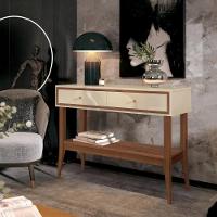 Aparador 2 Gavetas Bari Retro Mdp Off White E Cedro Natural 105cm - 2