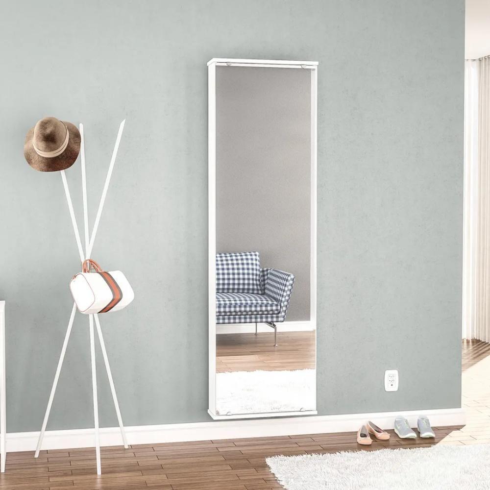 Sapateira Com Espelho 1 Portas Suporta Até 12 Pares Itabuna Branco - 2