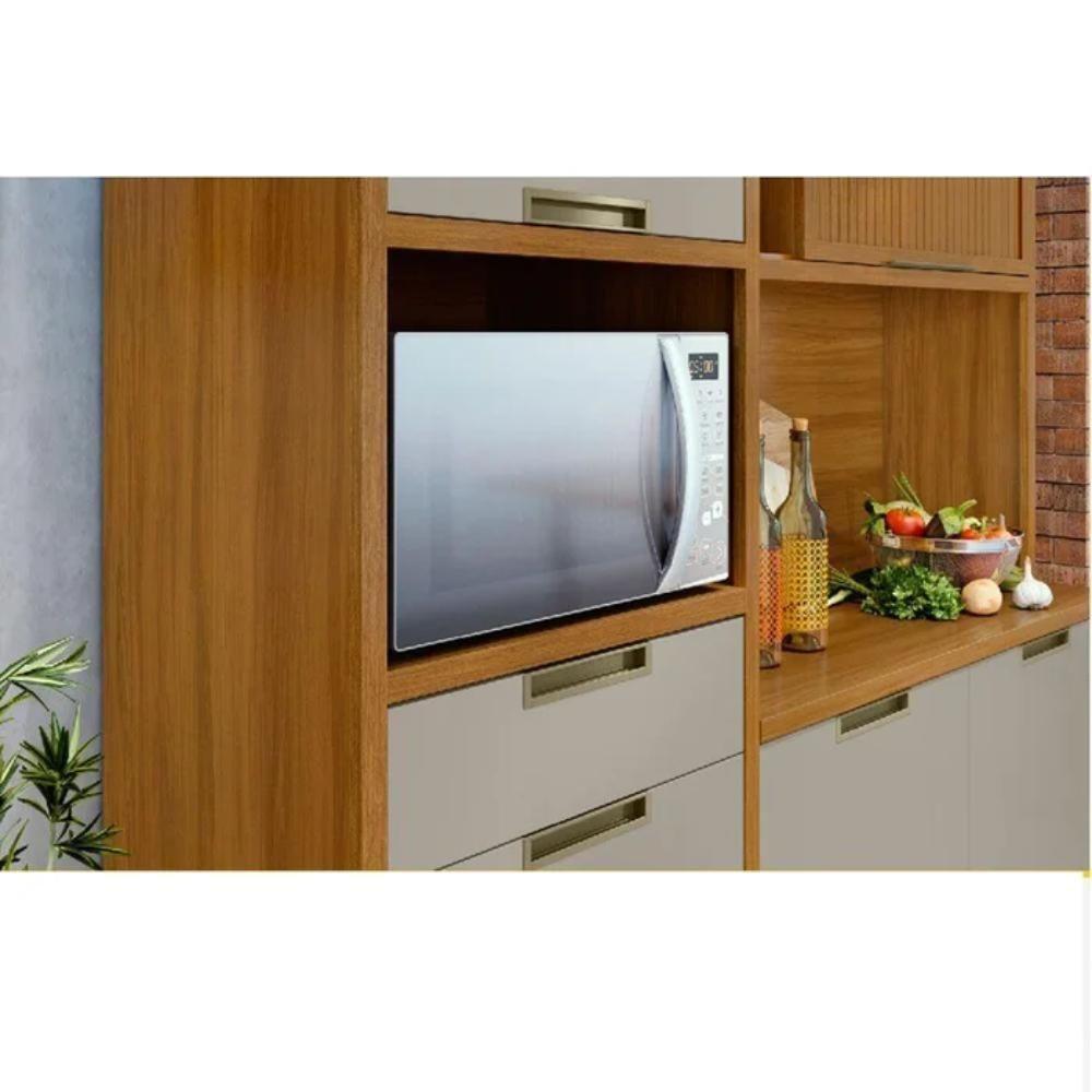 Cozinha Compacta 6 Portas 2 Gavetas Loft Imperatriz Freijó E Off White - 4