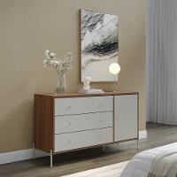 Cômoda 3 Gavetas 1 Porta Jasper Off White E Canella 138cm - 2