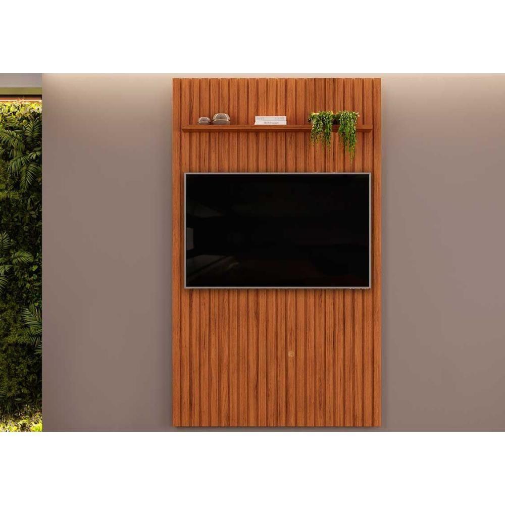 Rack Bistrol 1 Porta Com Painel Para Tv Ate 50 Polegadas Pratic Freijó E Off White 143cm - 9