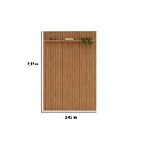 Rack Bistrol 1 Porta Com Painel Para Tv Ate 50 Polegadas Pratic Freijó E Off White 143cm - 6