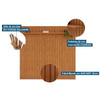 Rack Bistrol 1 Porta Com Painel Para Tv Ate 50 Polegadas Pratic Freijó E Off White 143cm - 7