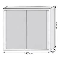 Guarda Roupa Casal Com Espelho 2 Portas 4 Gavetas Creta Off White E Peroba