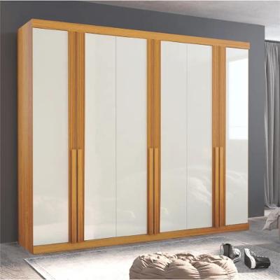 Guarda Roupa Casal Nilópolis 6 Portas de Bater 6 Gavetas Naturale E Off White MDF