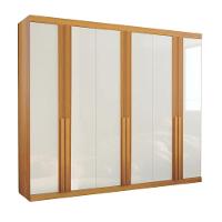 Guarda Roupa Casal 6 Portas 6 Gavetas Nilópolis Naturale E Off White - 1