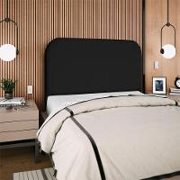 Cabeceira Queen 160 Cm Com Frame Alana Suede Preto Artte Preto - 8