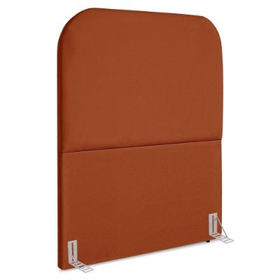 Cabeceira Solteiro 100 Cm Com Frame Alana Suede Terracota Artte Terracota