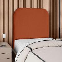 Cabeceira Solteiro 100 Cm Com Frame Alana Suede Terracota Artte Terracota - 2