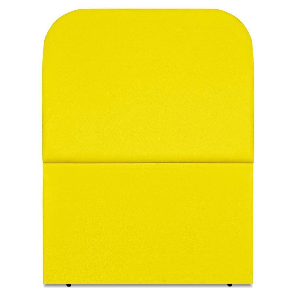 Cabeceira Solteiro 100 Cm Com Frame Alana Suede Amarelo Artte Amarelo - 5