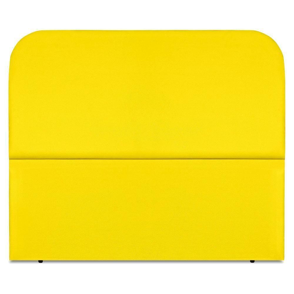 Cabeceira Queen 160 Cm Com Frame Alana Suede Amarelo Artte Amarelo - 5