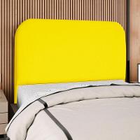 Cabeceira Queen 160 Cm Com Frame Alana Suede Amarelo Artte Amarelo - 2