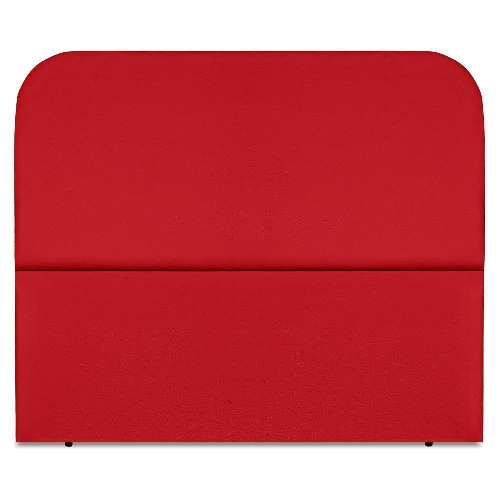Cabeceira Casal 140 Cm Com Frame Alana Suede Vermelho Artte Vermelho - 7