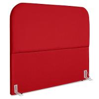 Cabeceira Casal 140 Cm Com Frame Alana Suede Vermelho Artte Vermelho - 1