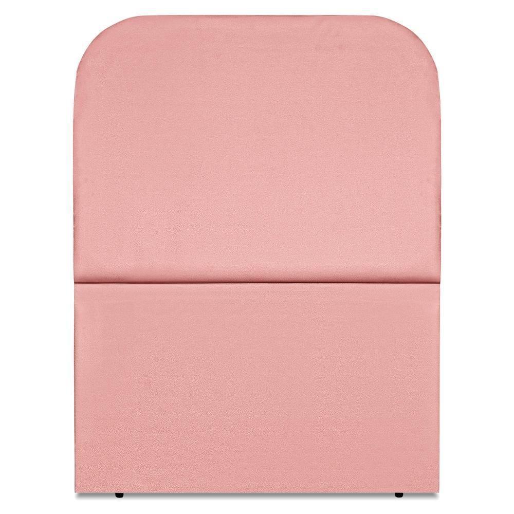 Cabeceira Solteiro 100 Cm Com Frame Alana Suede Rosa Artte Rosa - 5
