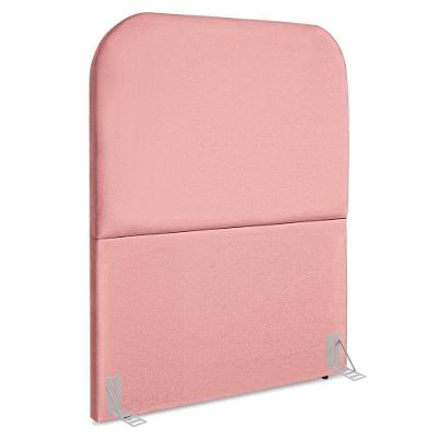 Cabeceira Solteiro 100 Cm Com Frame Alana Suede Rosa Artte Rosa