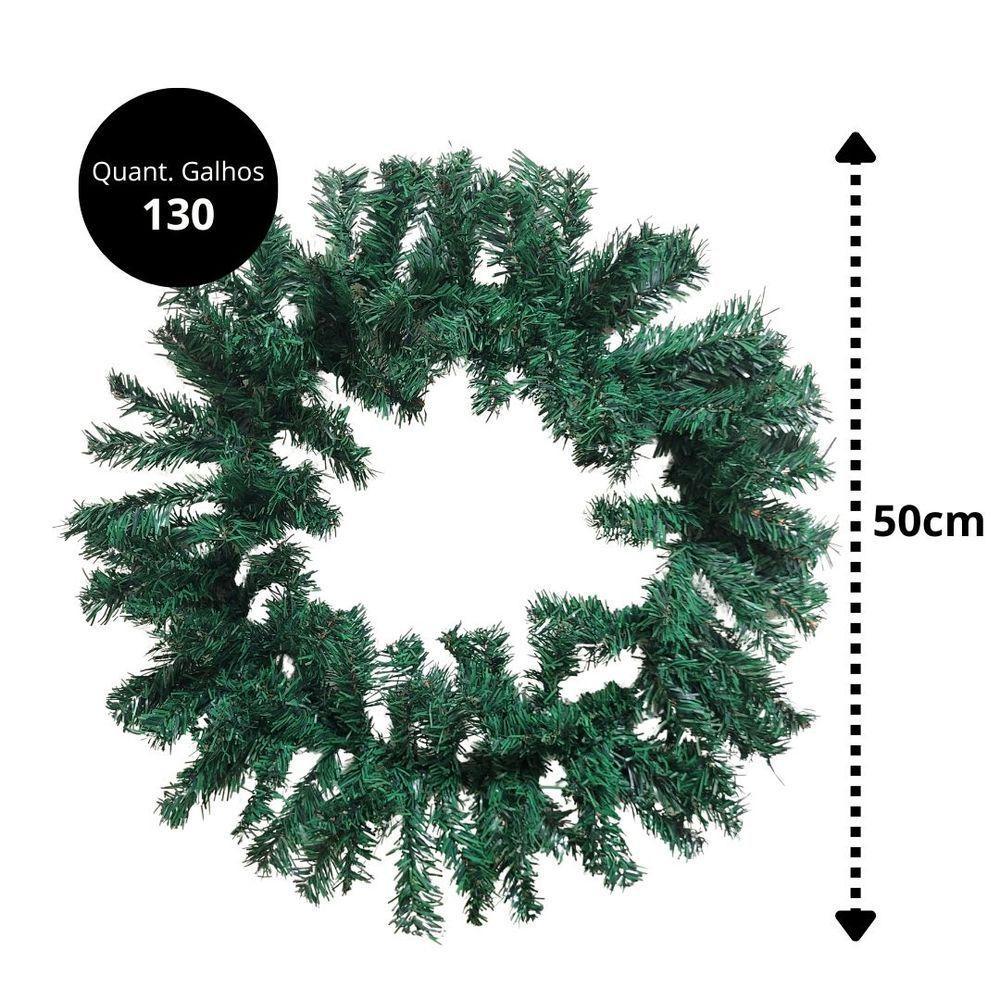 Guirlanda Decorada 50cm Placa Iluminada Led Trio Pelúcia Feliz Natal - Master Christmas - 5