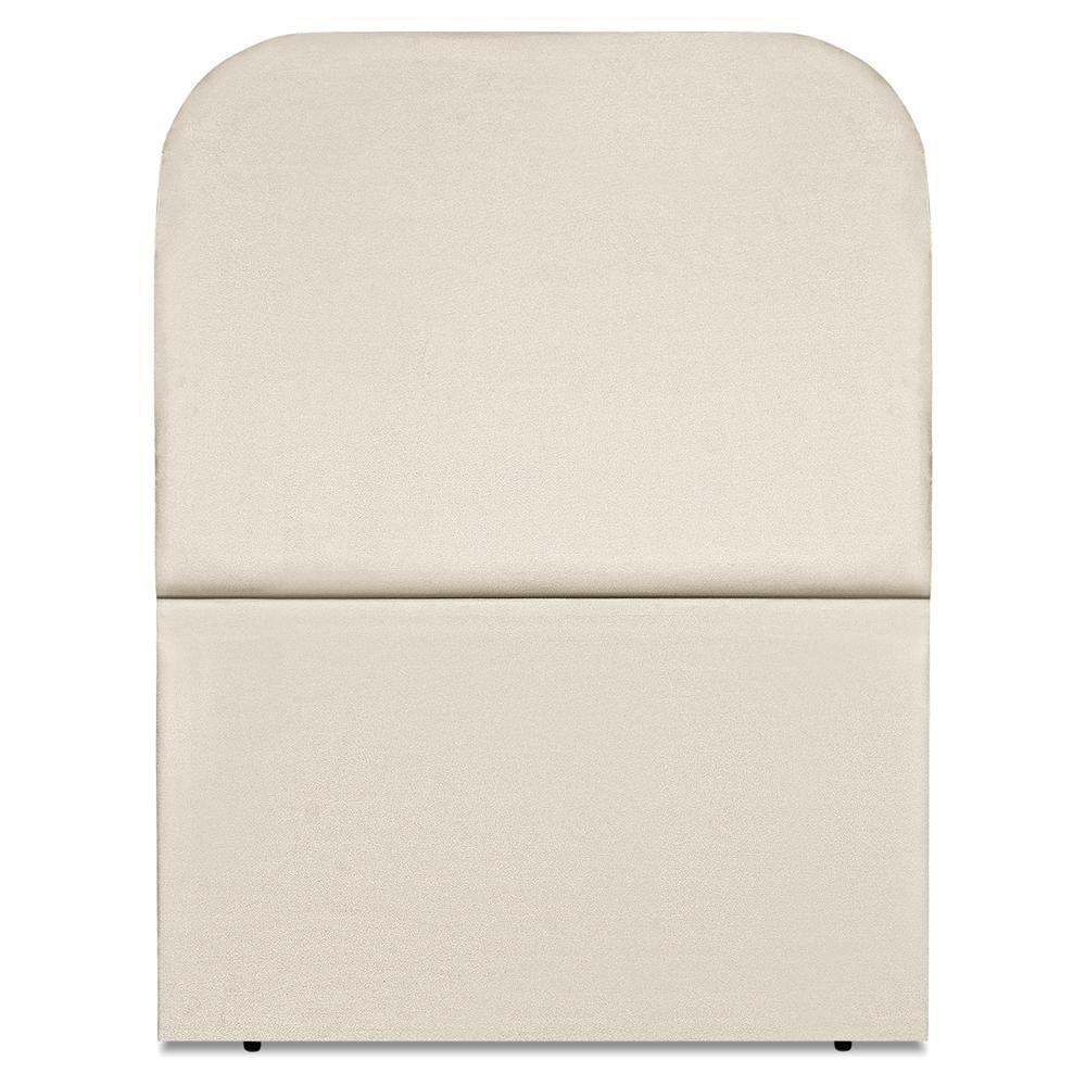 Cabeceira Solteiro 100 Cm Com Frame Alana Suede Bege Artte Bege - 5