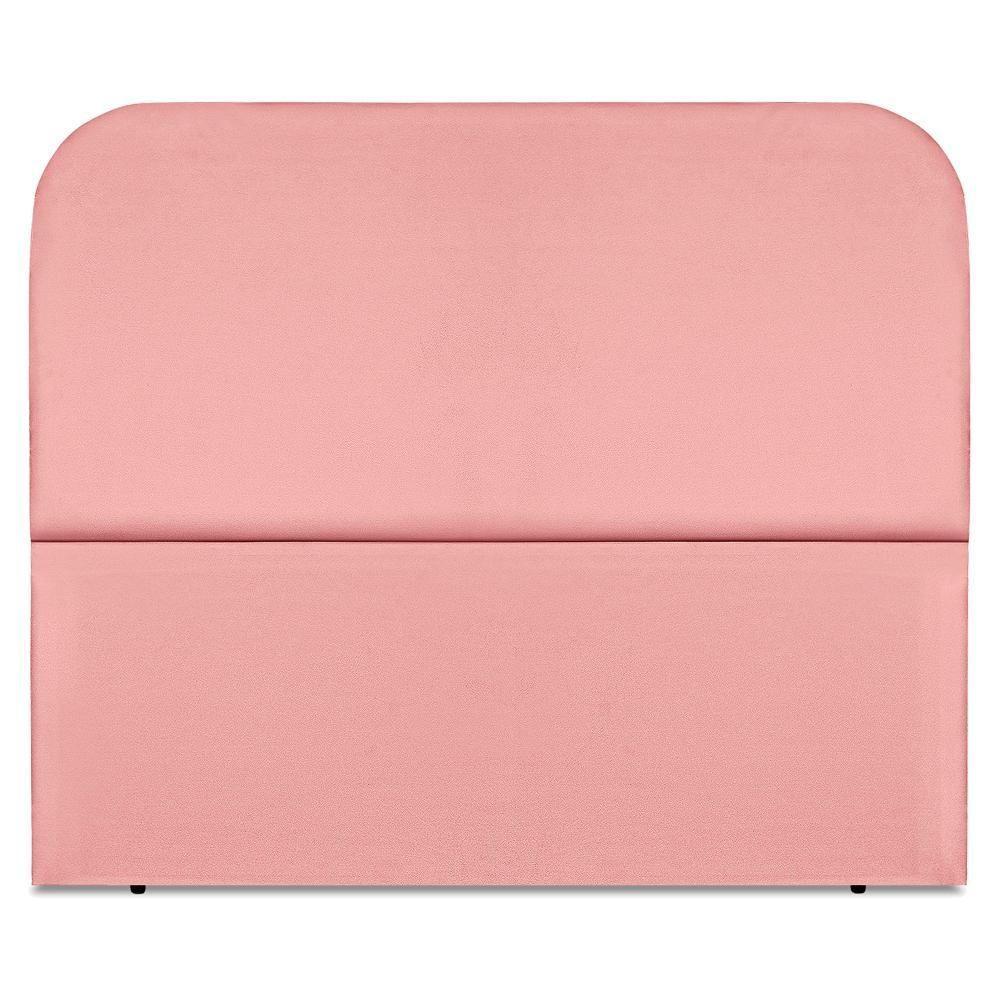 Cabeceira Casal 140 Cm Com Frame Alana Suede Rosa Artte Rosa - 5
