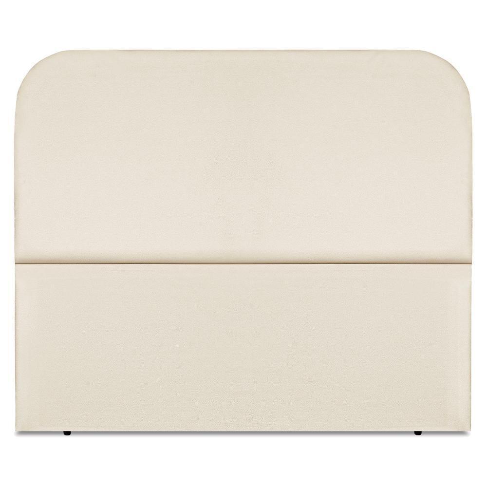 Cabeceira Queen 160 Cm Com Frame Alana Suede Bege Artte Bege - 5
