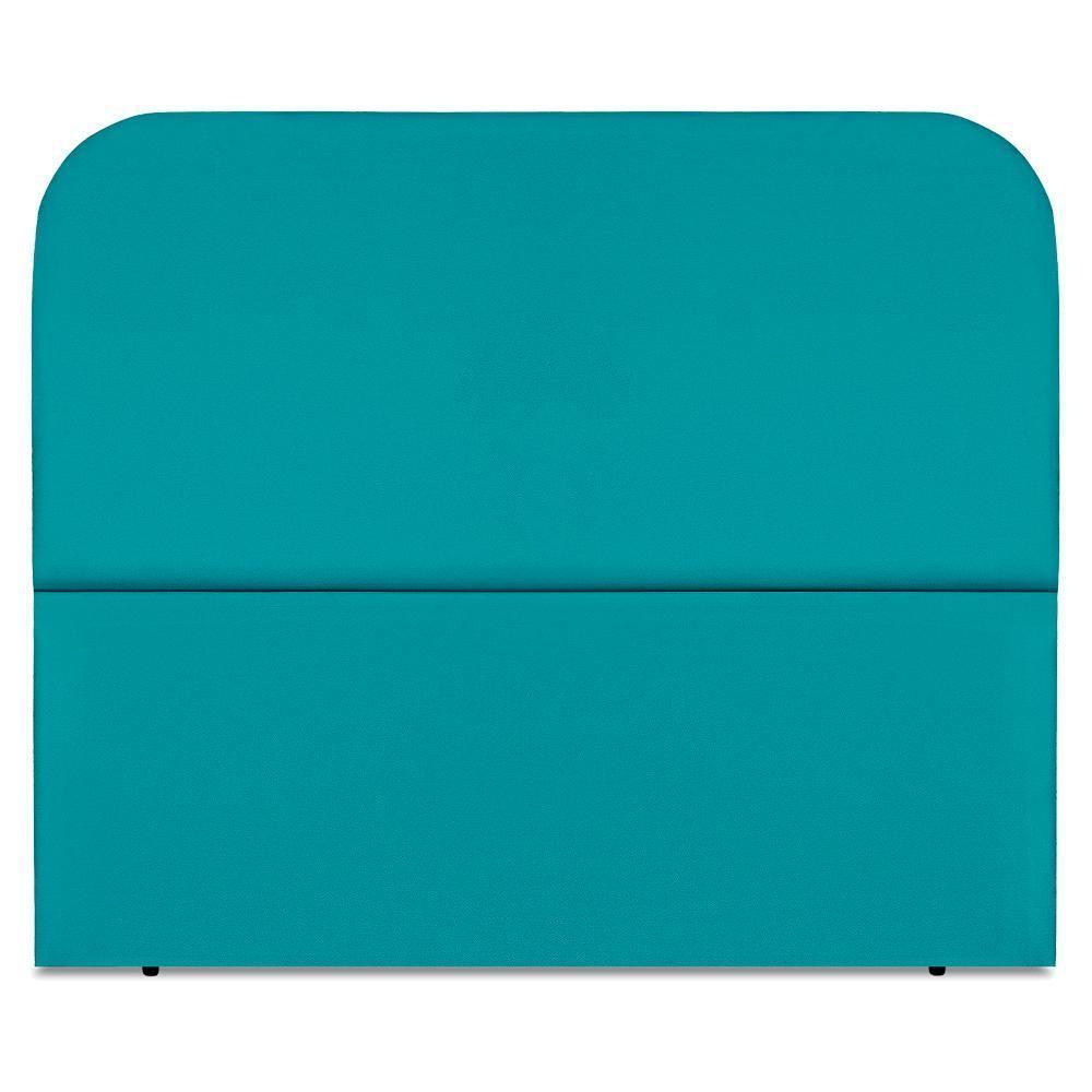 Cabeceira Queen 160 Cm Com Frame Alana Suede Azul Turquesa Artte Azul Turquesa - 8