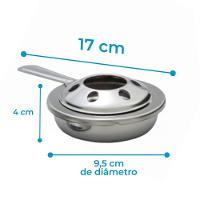 Queimador Grande Aço Inox Para Rechaud Ravinox 000019