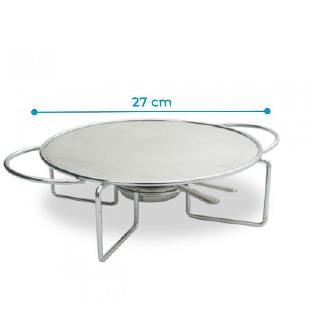 Rechaud Redondo 270 Mm Chapa Alumínio Ravinox 510 - 9