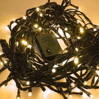 Pisca Led Branco Quente Sequencial 100 Lâmpadas 8 Funções Fio Verde 8 Metros 127v - 5