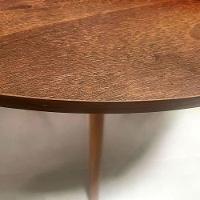 Mesa De Jantar Redonda 80cm Tripé Bistrô Mdf Madeira Cor Castanho - 3