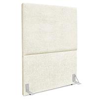 Cabeceira Solteiro 90 Cm Com Frame Luna Boucle Bege Artte Bege - 1