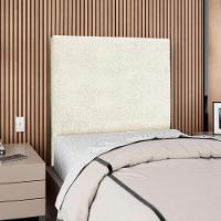 Cabeceira Solteiro 90 Cm Com Frame Luna Boucle Bege Artte Bege - 2
